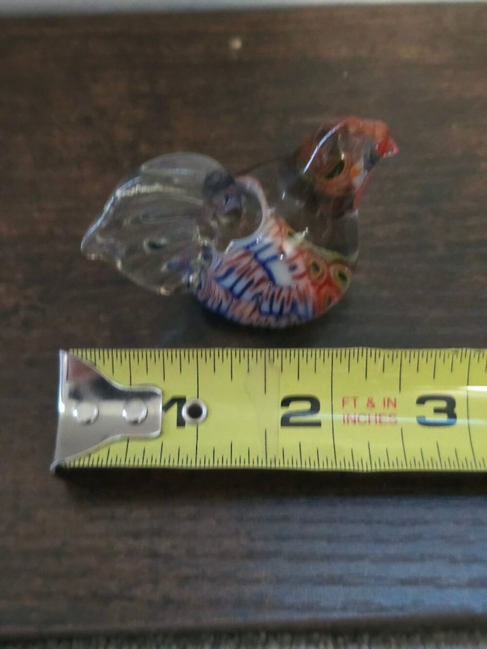 Set Of 3 Handblown Glass Bird Figurines - Multicolor Clear & Blue Designs - Picture 8 of 16